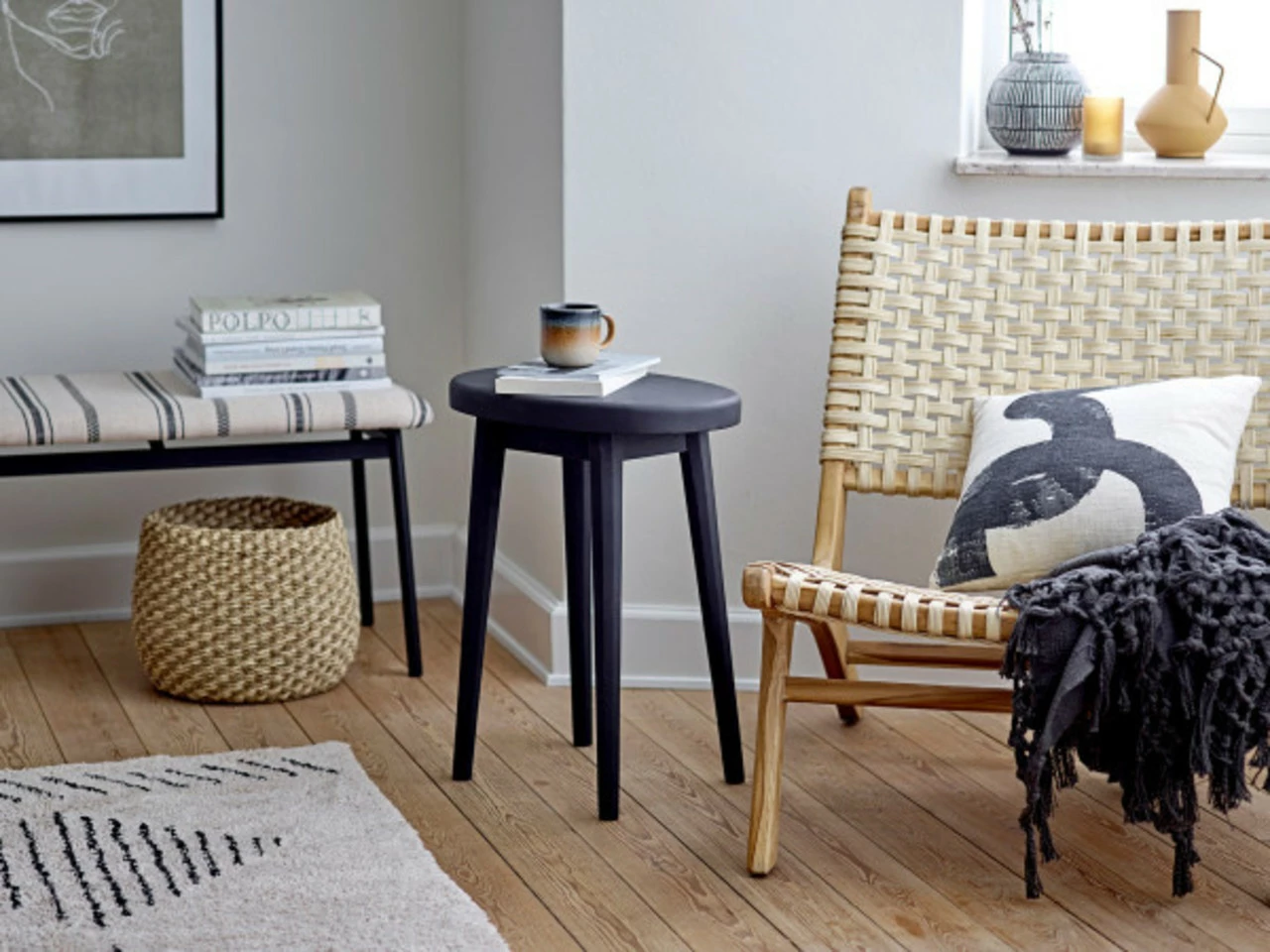 Bloomingville Ebell Kussen - Wit 6 Bloomingville Ebell Kussen - Wit - Afbeelding 4