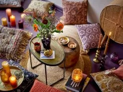 Bloomingville Nill Kussen - Rood -TEXTIEL Winkel bloomingville nill kussen rood 1