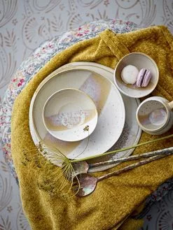 Bloomingville Plaid Geel - 170x140cm -TEXTIEL Winkel bloomingville plaid geel 170x140cm 4