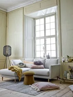 Bloomingville Plaid Geel - 170x140cm -TEXTIEL Winkel bloomingville plaid geel 170x140cm 5