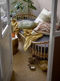 Bloomingville Plaid Geel - 170x140cm -TEXTIEL Winkel bloomingville plaid geel 170x140cm 6