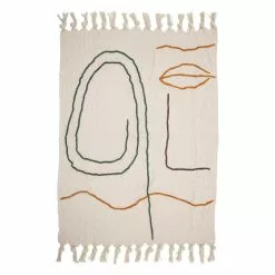 Bloomingville Plaid Katoen Naturel - 150x125cm 10 Bloomingville Plaid Katoen Naturel - 150x125cm -TEXTIEL Winkel bloomingville plaid katoen naturel 150x125cm 3