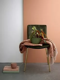 Bloomingville Plaid Oranje Acryl -TEXTIEL Winkel bloomingville plaid oranje acryl 2