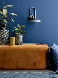 Bloomingville Vloerkleed Blauw Katoen 160x80cm -TEXTIEL Winkel bloomingville vloerkleed blauw katoen 160x80cm 2