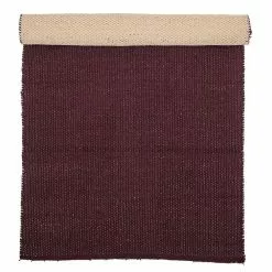 Bloomingville Vloerkleed Donkerrood Katoen