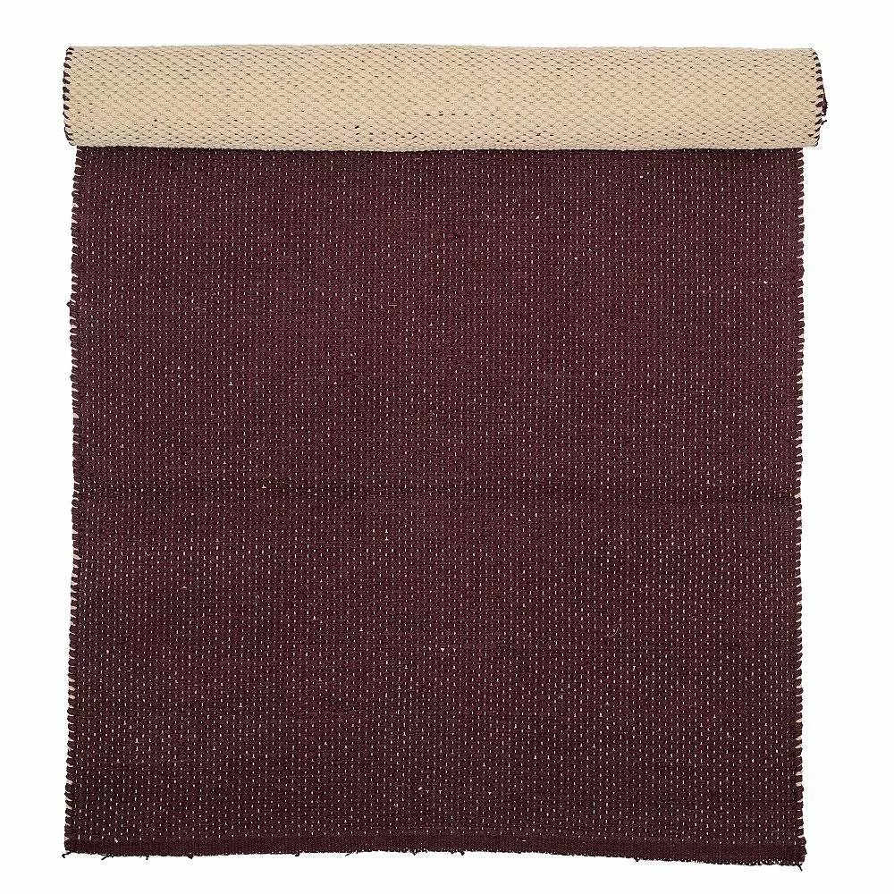 Bloomingville Vloerkleed Donkerrood Katoen 3 Bloomingville Vloerkleed Donkerrood Katoen