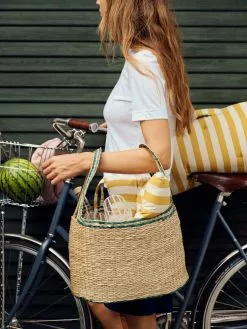 Broste Copenhagen Franca Strandkussen Geel - 71210301 -TEXTIEL Winkel broste copenhagen franca strandkussen geel 7121030 5