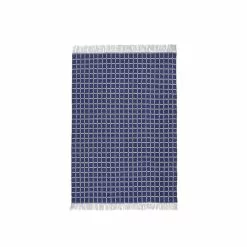 Broste Copenhagen Henny Vloerkleed Blauw 140x200cm - 70070335 -TEXTIEL Winkel broste copenhagen henny vloerkleed blauw 140x200cm 1