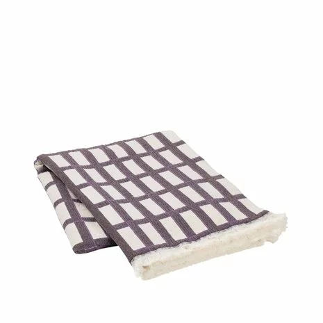 Broste Copenhagen Isa Plaid Paars - 130x180cm 4 Broste Copenhagen Isa Plaid Paars - 130x180cm - Afbeelding 2