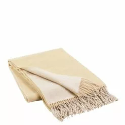 Broste Copenhagen Jeanne Plaid Geel - 130x200cm -TEXTIEL Winkel broste copenhagen jeanne plaid geel 130x200cm 1