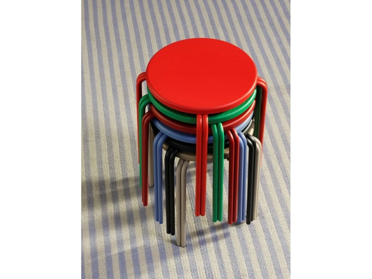 Broste Copenhagen Lamel Vloerkleed Blauw/grijs 70x140cm - 70070342 7 Broste Copenhagen Lamel Vloerkleed Blauw/grijs 70x140cm - 70070342 - Afbeelding 5