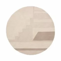 Broste Copenhagen Line Vloerkleed Wol - Ø140CM -TEXTIEL Winkel broste copenhagen line vloerkleed wol 140cm 1