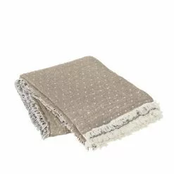 Broste Copenhagen Paula Plaid Beige/off White - 130x180cm -TEXTIEL Winkel broste copenhagen paula plaid beige off white 130x 1