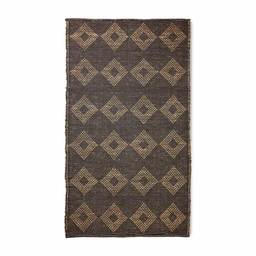 HKliving Diamond Jute Vloerkleed 150x240cm - TTK3103 3 HKliving Diamond Jute Vloerkleed 150x240cm - TTK3103