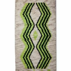 HKliving Geknoopt Vloerkleed Runner Neon Groen 80x370cm - TTK3090 -TEXTIEL Winkel hkliving geknoopt vloerkleed runner neon groen 80x 1