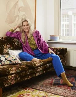 HKliving Geprint Zijde Kussen - Retro -TEXTIEL Winkel hkliving geprint zijde kussen retro 5