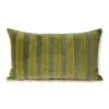HKliving Gestreept Velvet Kussen -groen/camo 30x50cm -TEXTIEL Winkel hkliving gestreept velvet kussen groen camo 30x50c