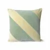 HKliving Gestreept Velvet Kussen - Mint/groen 45x45cm