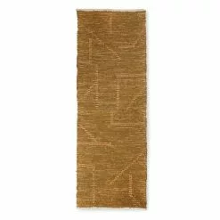HKliving Handgeweven Vloerkleed Runner - Mustard/honey 70x200cm