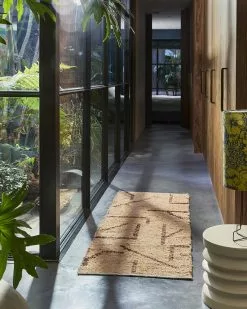 HKliving Handgeweven Vloerkleed Runner - Peach/mocka 70x200cm -TEXTIEL Winkel hkliving handgeweven vloerkleed runner peach mocka 2