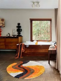 HKliving Retro Swirl Badmat - TTK3105 -TEXTIEL Winkel hkliving retro swirl badmat ttk3105 3