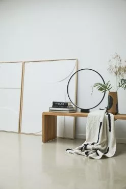 HKliving Tufted Plaid - Naturel/zwart 130x170cm -TEXTIEL Winkel hkliving tufted plaid naturel zwart 130x170cm 3