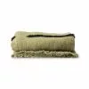 HKliving Tufted Plaid - Pistachio/zwart 130x170cm