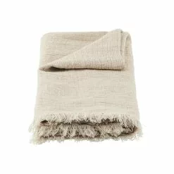 House Doctor Kapra Cool Plaid - Zand 170x130cm