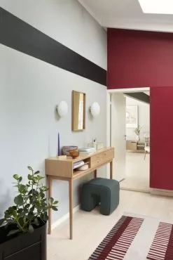 Hubsch Vloerkleed Polyester - Beige/rood/grijs -TEXTIEL Winkel hubsch vloerkleed polyester beige rood grijs 2