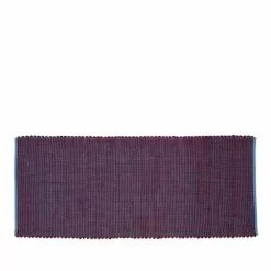 Hubsch Vloerkleed Wol - Blauw/bordeaux