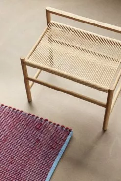 Hubsch Vloerkleed Wol - Blauw/bordeaux -TEXTIEL Winkel hubsch vloerkleed wol blauw bordeaux 6