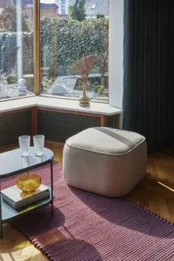 Hubsch Vloerkleed Wol - Blauw/bordeaux -TEXTIEL Winkel hubsch vloerkleed wol blauw bordeaux 7