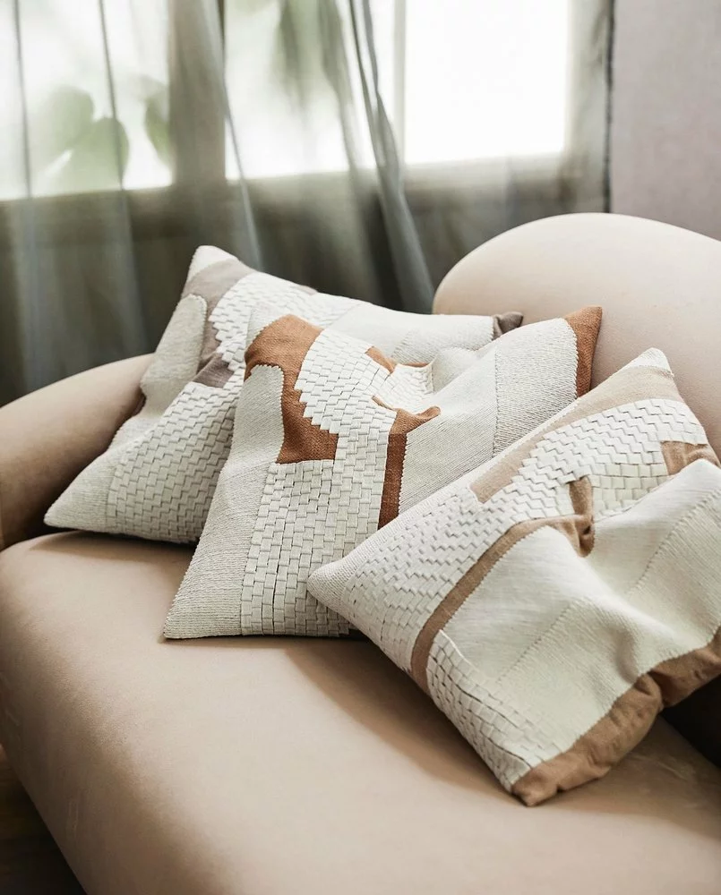 Nordal Dorado Kussen Zand Incl. Vulling - 2558 4 Nordal Dorado Kussen Zand Incl. Vulling - 2558 - Afbeelding 2