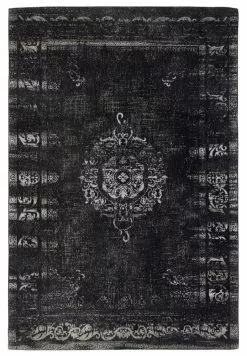 Nordal Grand Geweven Vloerkleed - Donkergrijs/zwart 160x240