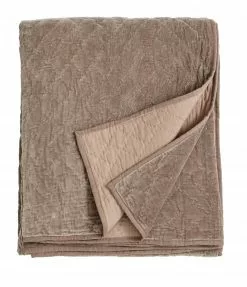 Nordal Velvet Bedsprei - Beige