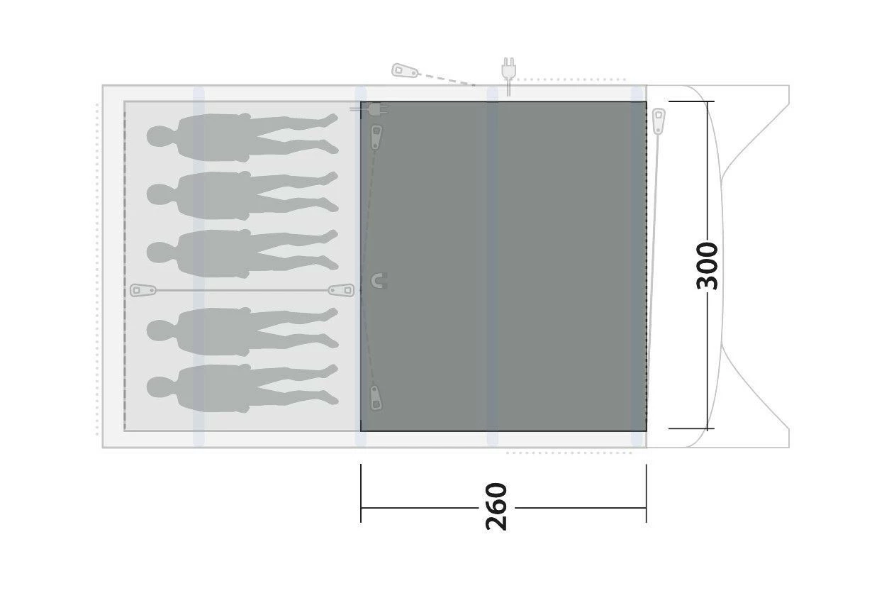 Outwell Avondale 5PA Woven Carpet 4 Outwell Avondale 5PA Woven Carpet - Afbeelding 2