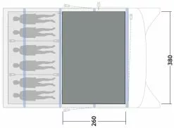 Outwell Avondale 6PA Woven Carpet -TEXTIEL Winkel outwell avondale 6pa woven carpet grey 2 1