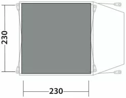 Outwell Beachcrest Flat Woven Carpet Black-Grey -TEXTIEL Winkel outwell beachcrest woven carpet grey 2