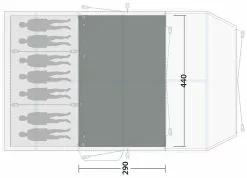 Outwell Knoxville 7SA Flat Woven Carpet Black-Grey -TEXTIEL Winkel outwell knoxville 7sa flat woven carpet grey 2