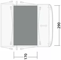 Outwell Maryville 260SA Flex Woven Carpet Black-Grey -TEXTIEL Winkel outwell maryville 260sa flex woven carpet grey 2