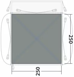 Outwell Milestone/ Bremburg Flat Woven Carpet Black - Grey -TEXTIEL Winkel outwell milestone dash shade carpet flat woven grey 2