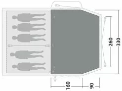 Outwell Nevada 5P Flat Woven Carpet -TEXTIEL Winkel outwell nevada 5p flat woven carpet grey 2