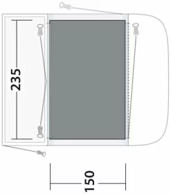 Outwell Newburg / Waystone 160 Carpet Black-Grey 7 Outwell Newburg / Waystone 160 Carpet Black-Grey -TEXTIEL Winkel outwell newburg 160 flat woven carpet grey 2