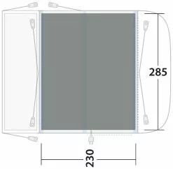 Outwell Newburg 240 Flat Woven Carpet Black-Grey -TEXTIEL Winkel outwell newburg 240 flat woven carpet grey 2 1