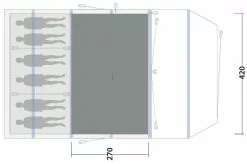 Outwell Oakdale 5PA Woven Carpet -TEXTIEL Winkel outwell oakdale 5pa woven carpet grey 2