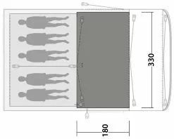 Outwell Rockland 5P Flat Woven Carpet Grey -TEXTIEL Winkel outwell rockland 5p flat woven carpet grey 1