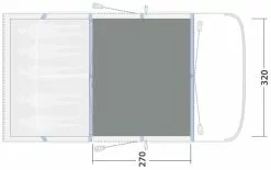 Outwell Springville 5SA Woven Carpet -TEXTIEL Winkel outwell springville 5sa woven carpet grey 2