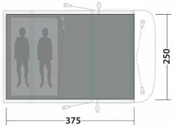 Outwell Wolfburg 380 Air Flat Woven Carpet Black-Grey -TEXTIEL Winkel outwell wolfburg 380 air flat woven carpet grey 2