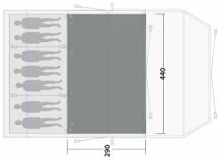 Outwell Wood Lake 7ATC Flat Woven Carpet Black-Grey -TEXTIEL Winkel outwell wood lake stone lake 7atc flat woven carpet grey 2