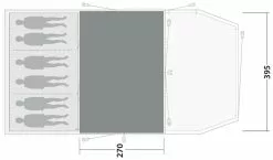 Outwell Yosemite Lake 6TC Woven Carpet -TEXTIEL Winkel outwell yosemite lake 6tc woven carpet grey 2